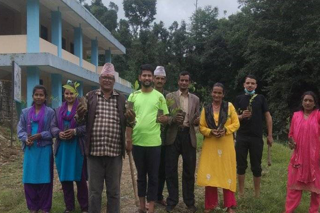 वासुलिङ्ग स्वास्थ्यचौकी परिसरमा वृक्षारोपण 